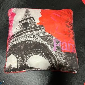 Y2K vintage Paris Eiffel Tower throw pillow